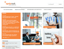 Tablet Screenshot of agenturmark.de